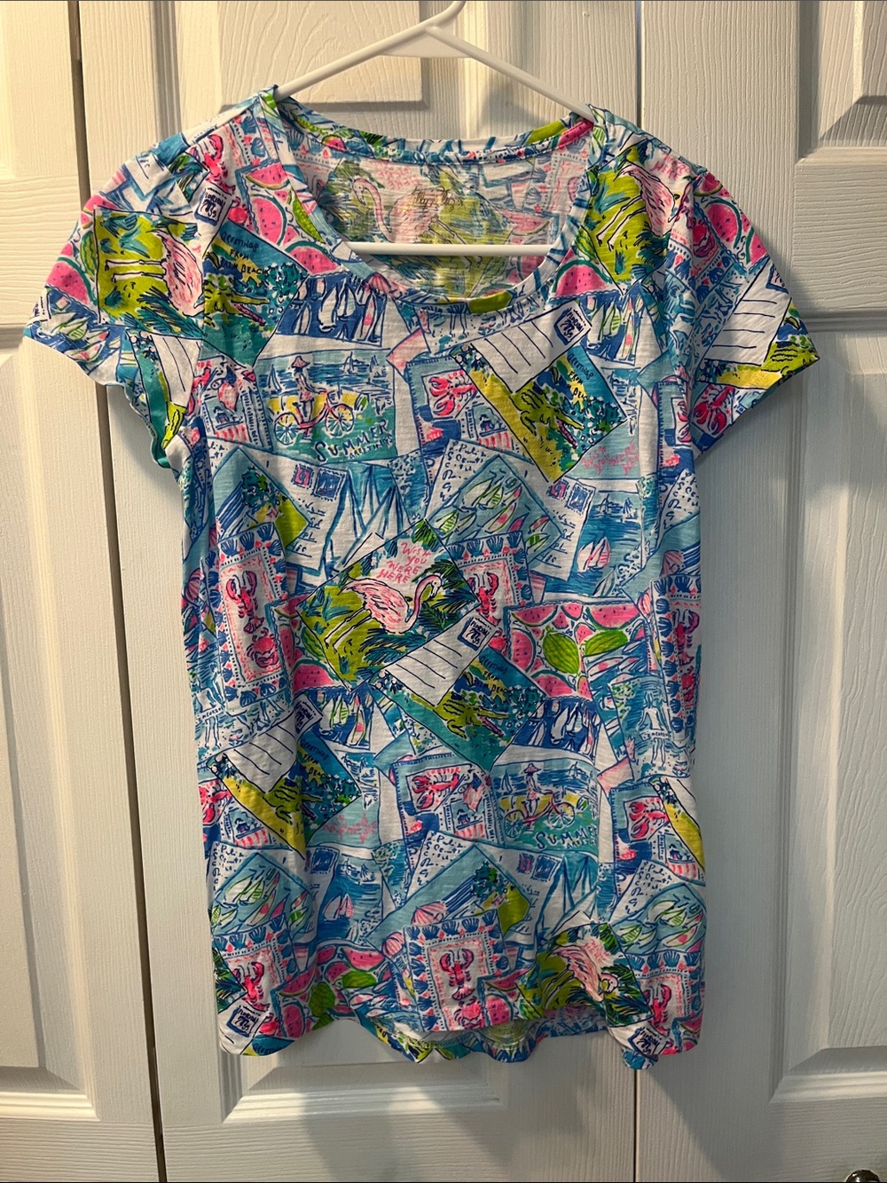 Lilly Pulitzer Scoop Neck Tee Size Small
